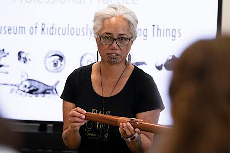 James Webster and Awhina Tapara discuss taonga pūoro